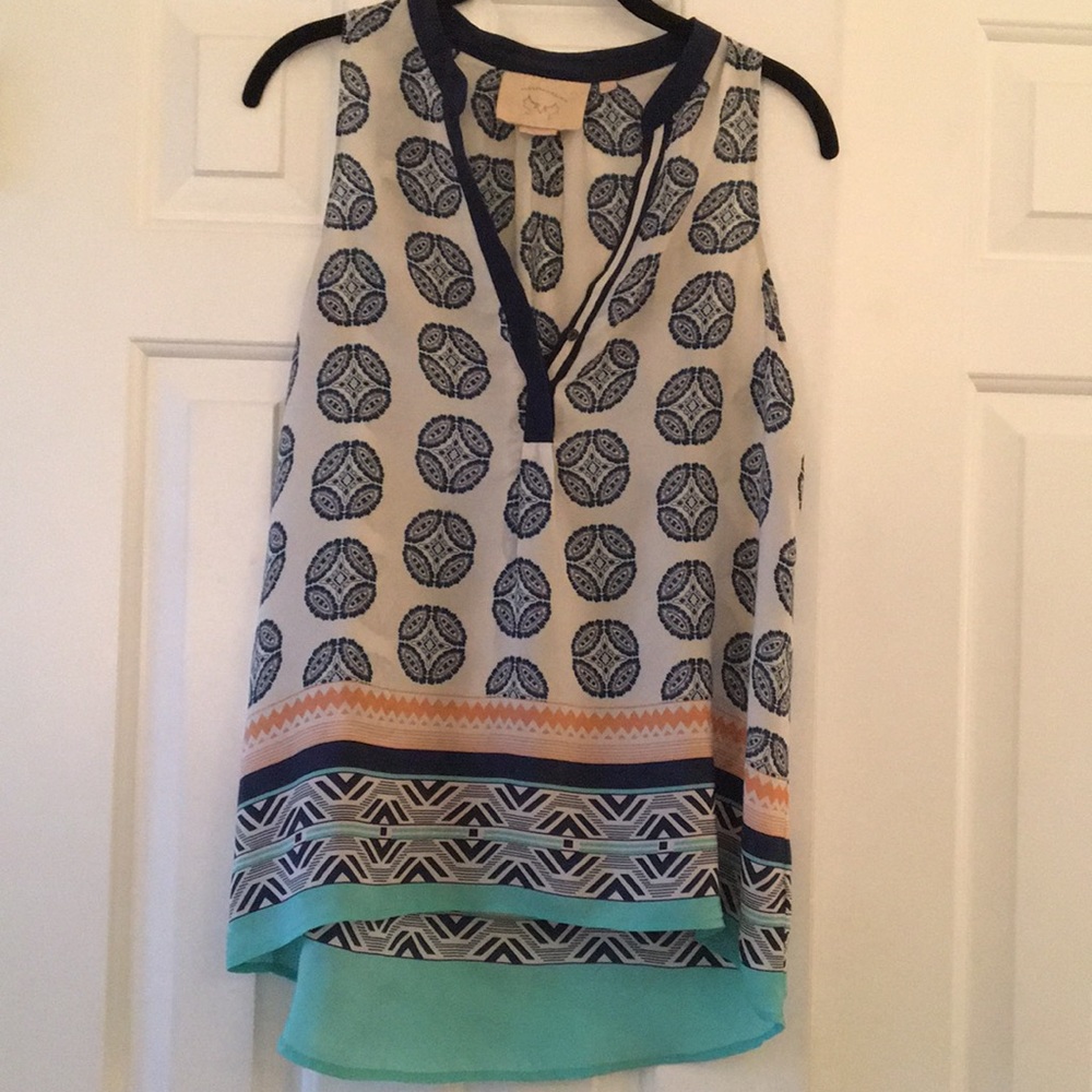 Anthropologie: sleeveless blouse